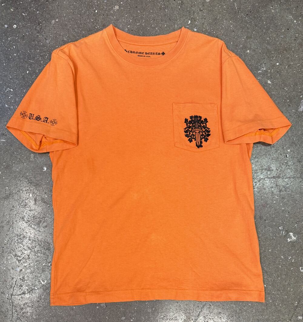 Chrome Hearts Vine Dagger Orange T-Shirt